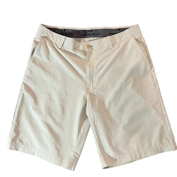 Men's Grand Slam On Course Active Waistband  Stretch Performance Golf Shorts - Picture 1 of 3